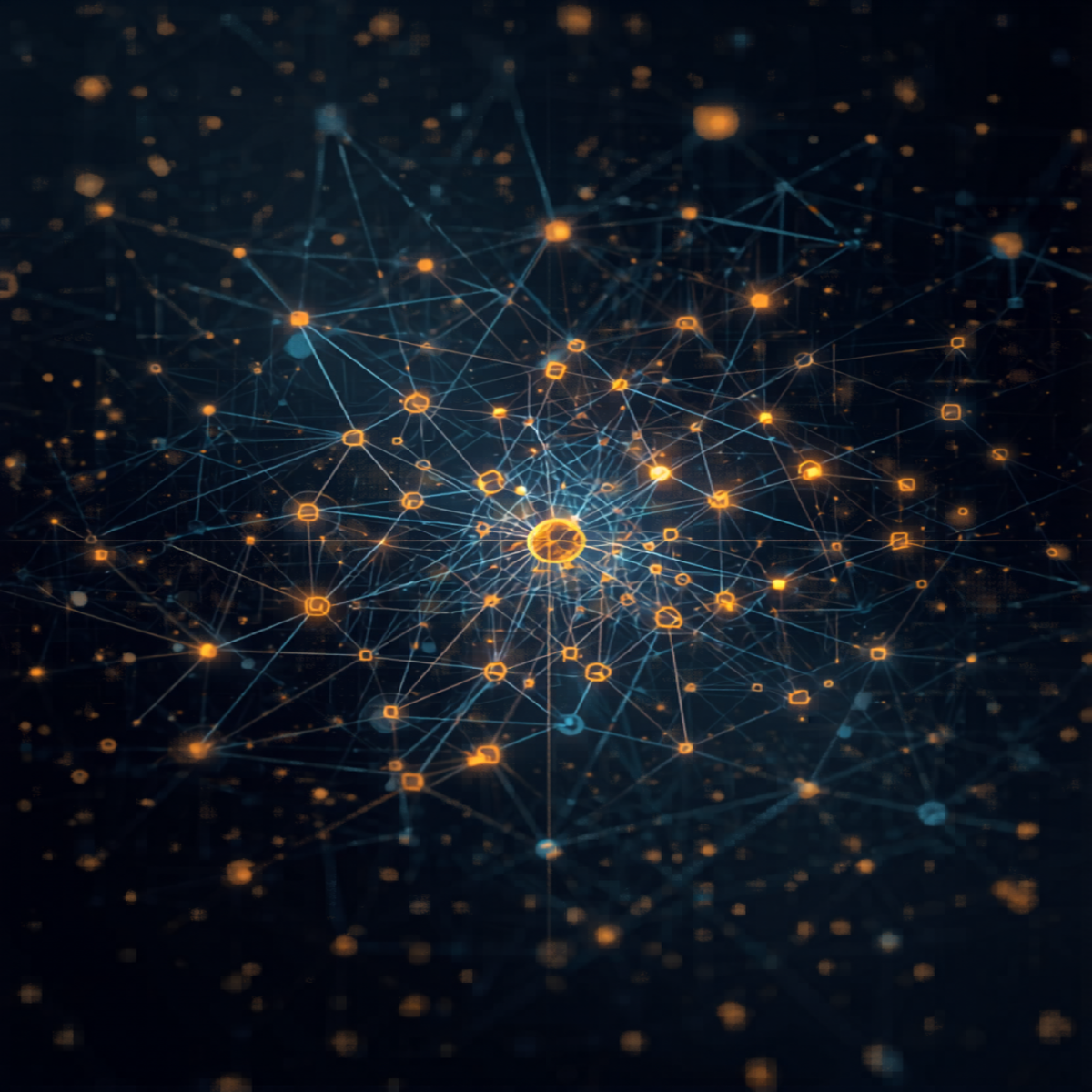 Hand pointing to strategic nodes